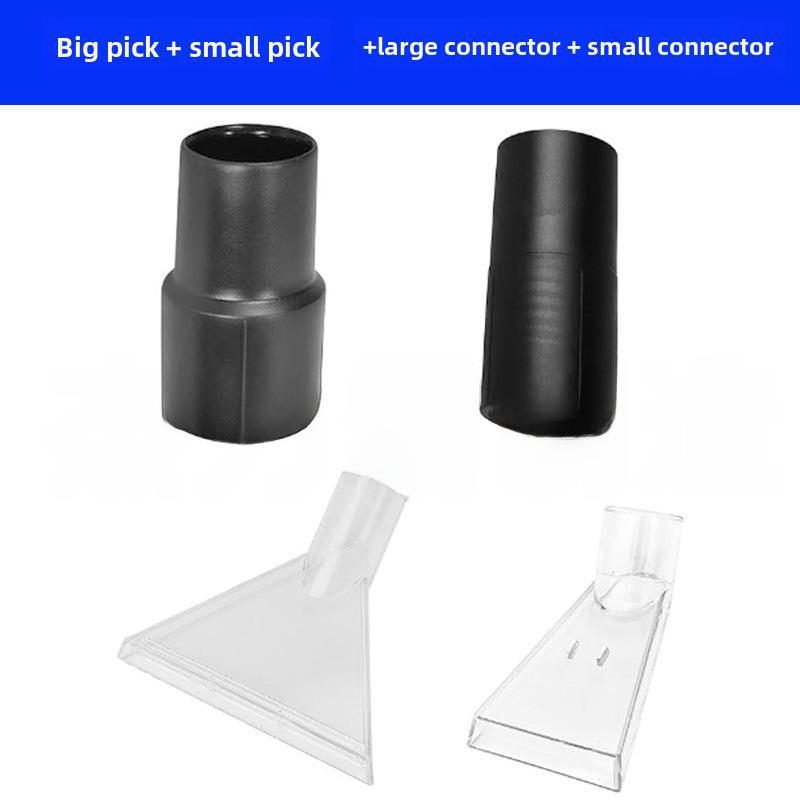 Jieba Vacuum Upholstery Scraper Nozzle - Transparent, Triangular, for Sofa and Fabric Cleaning