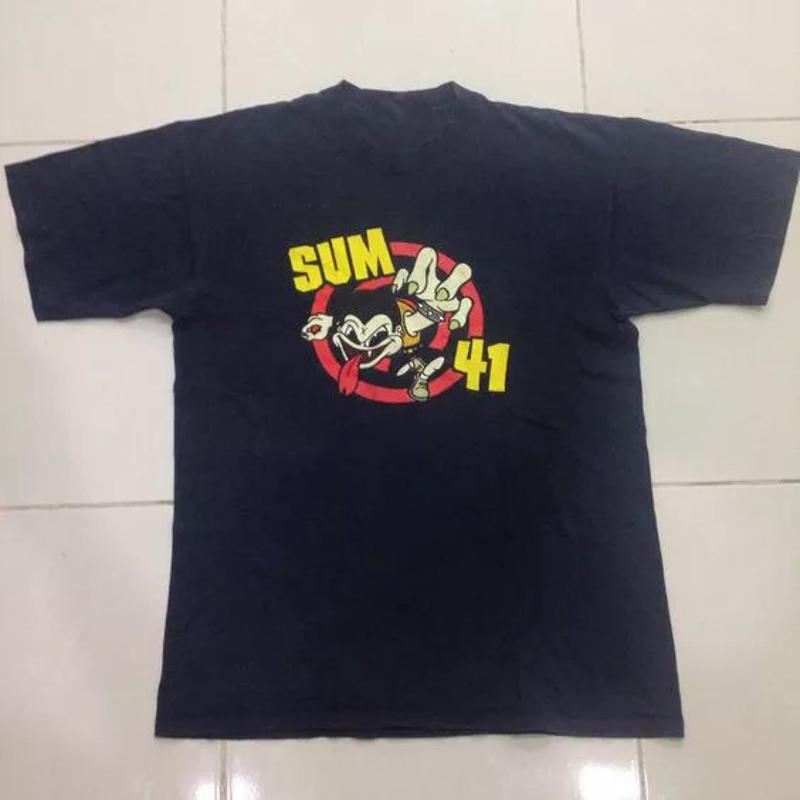 Классическая футболка группы Sum 41 Полный размер S 5XL