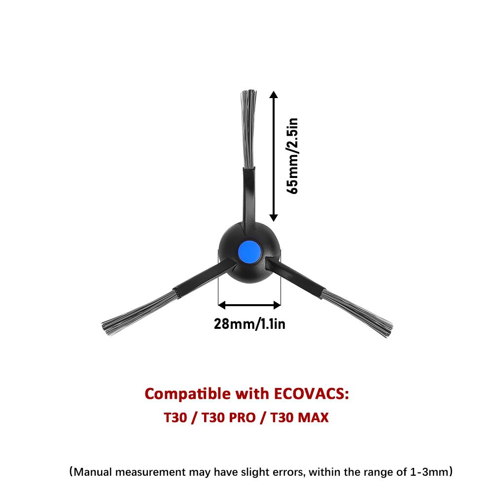 Side Brush For Ecovacs Deebot T30/T30PRO/T30 MAX/N20 PRO/N20 PLUS/T30S/T30 PRO Omni/T30S Combo/T30S AI /T30S CARE/T30S PRO Robot Vacuum Cleaner