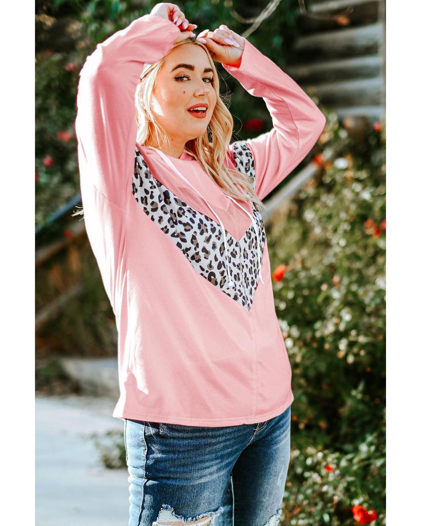 Azura Exchange Chevron Hooded Top