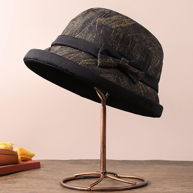 Осень и зима шляпа для пожилого мужчины женская шляпа-ведро универсальная зимняя теплая шляпа для пожилого мужчины элегантная шляпа-котелок