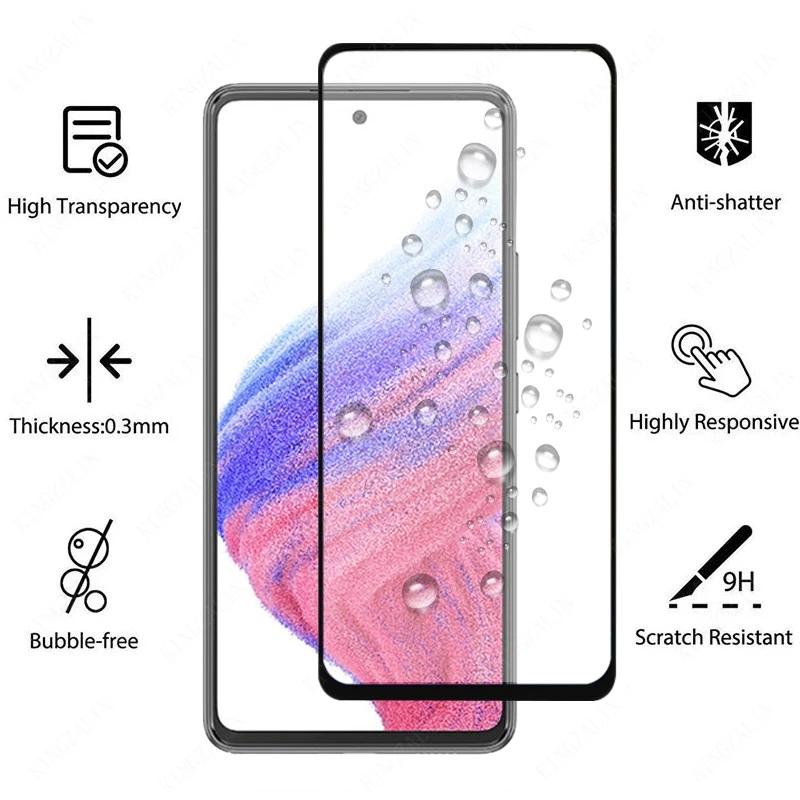 Закаленное стекло для Samsung Galaxy A53 A33 A73 5G Защитная пленка для экрана Защитное стекло для Samsung A23 A22 A22S A52S A13 A03 A03S переднее стекло