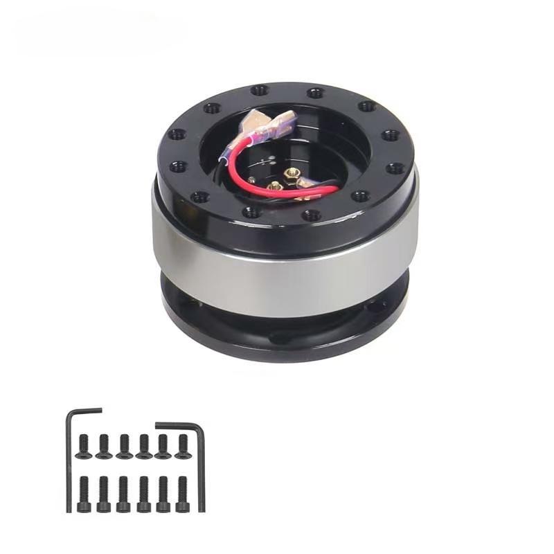Car Modification Quick Release Steering Wheel Hub Adapter 6 Hole Snap Off Boss Kit Aluminium