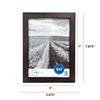5x7 Brown Picture Frame Set of 6 Wall Mount Tabletop Display Classic Design Home Gallery Decoration