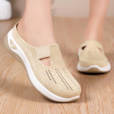 Новые женские тапочки-подставки для ног, нескользящие, не вызывающие усталости ног, для отдыха - дышащая сетчатая мягкая подошва, удобная для ношения дома и на улице