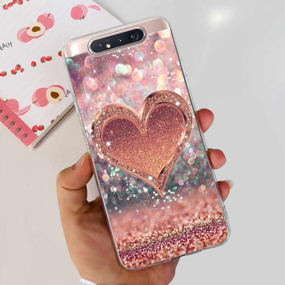 Чехол для Samsung Galaxy A80 Чехол GalaxyA80 A 80 SM-A805F A805 A805F A90 4G Прозрачные Чехлы Модный Мраморный Мягкий ТПУ Задняя Крышка