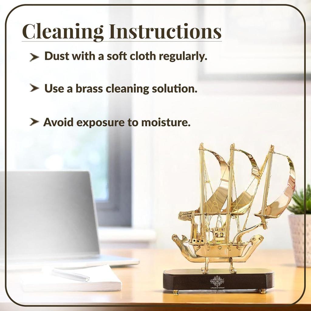 Латунный корабль с деревянным основанием, экспонат, идеально подходит для украшения дома и подарков, 12 дюймов