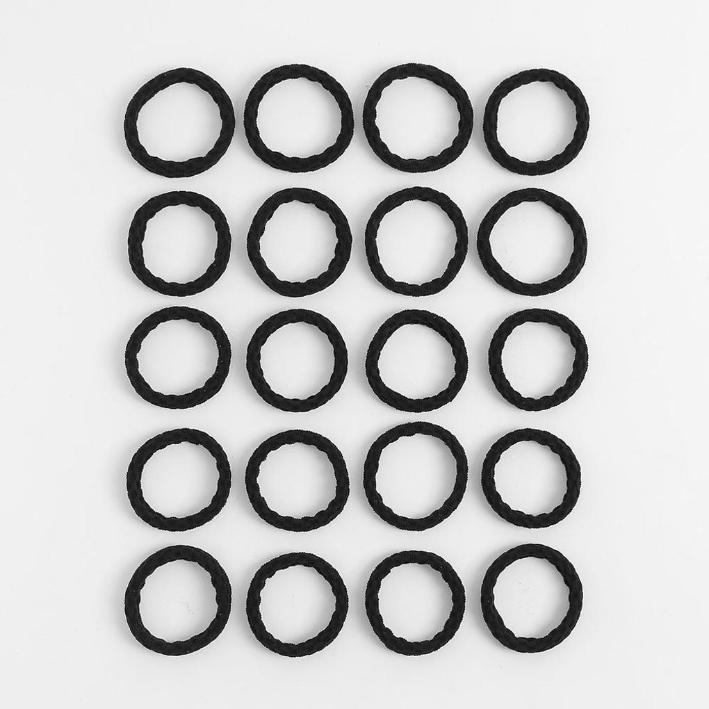 Женская резинка для волос, придающая объем, набор из 20 штук (черный) Ежедневная эластичная лента