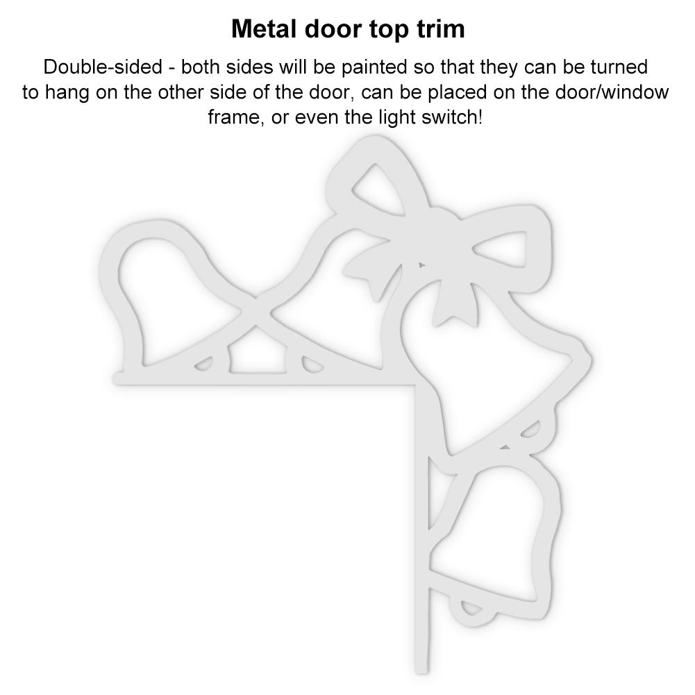 Christmas Door Frame Decoration Wall Window DIY Craft Door Corner Sign Decor for Xmas Shelf Mirror Cabinet Window Home