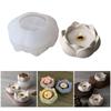 3D Flower Resin Jar Molds Flower Candle Cup Silicone Molds for Epoxy Resin Candle Holder Storage Jar Home Decoration