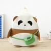 Kids Cartoon Panda School Backpack Lightweight Nylon For Preschool Unisex