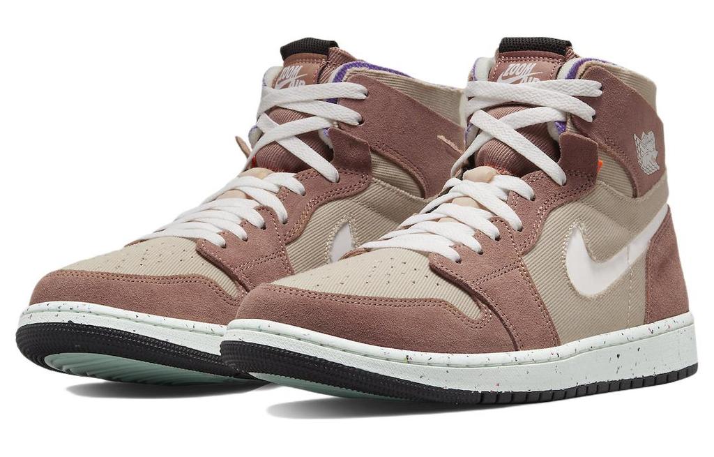 Jordan 1 High Zoom Air CMFT Fossil Stone Men's High-Top Sneaker CT0978-201