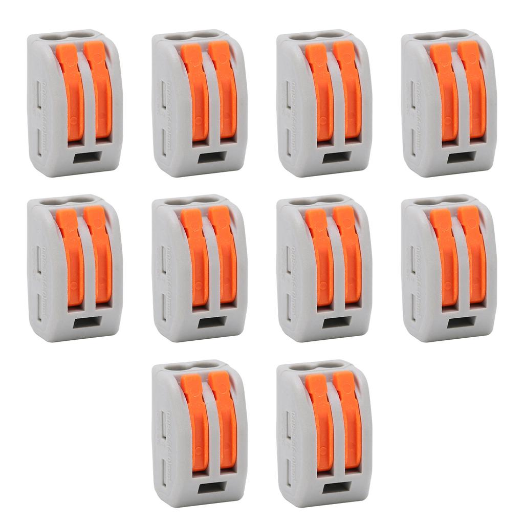 10 шт. зажимной клеммный блок для быстрого проводника гибкий жесткий кабельный разъем PCT212