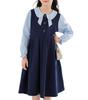 Dress for Layered Round Long Sizes Everyday School Entrance Ceremonies YY-Natuhi Girls, Style, T-Shirt, Collar, Sleeves, 120-170cm, Casual, Formal,