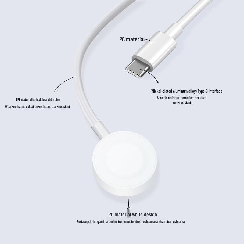 Беспроводное магнитное зарядное устройство ESCASE Type-C для Apple Watch