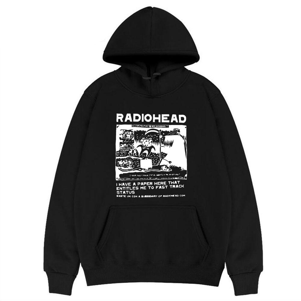 Hoodies Rapper Radiohead Print Sweatshirts Men Women Fashion Pullover Sweatshirt UnisexHarajuku Street Oversized Hoodie Tops