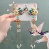 Han Chen Children's Hanfu Hair Accessories: Phoenix Tassel Hairpin & Ancient Style Headwear for Girls