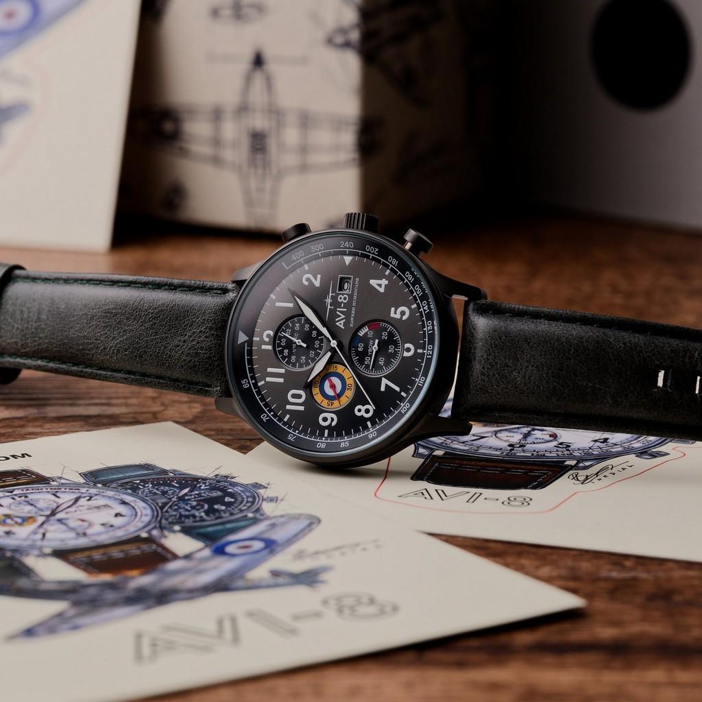 AVI-8 Hawker Hurricane Chronograph Кварцевые AV-4011-0D Мужские часы
