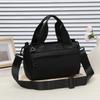 New Multi-purpose Girls Small Cloth Bag Shoulder Crossbody Portable Casual Nylon Cloth Female Students Multi-zipper Cloth Bag