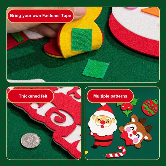 Рождественская елка из фетра своими руками для малышей Большая светящаяся рождественская елка со звездой Санты