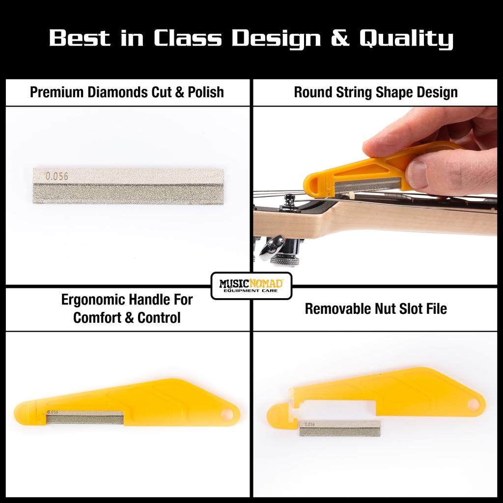 MUSIC NOMAD Diamond Coated Nut MN660 File, .050 inch,