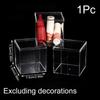 Clear Acrylic Candy Box Transparent Plastic Square Chocolate Cake Dessert Box Gift Packaging Display Box Storage Container