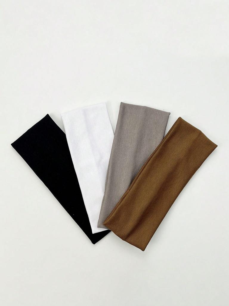 4 шт./компл. Женская простая повседневная спортивная повязка на голову, модная и универсальная повязка для фитнеса и йоги