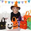 8pcs Halloween Non-woven Snack Bags Pumpkin Ghost Bat Mummy Monster Cat Pattern Tote Trick Or Treat Halloween Party Gift Bags