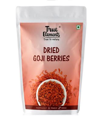 Сушеные ягоды Годжи (125 г), Dried Goji Berries,  True Elements