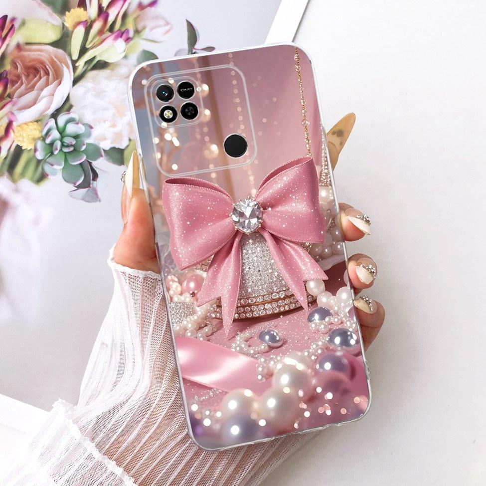 For Redmi 10A Case Cover Transparent Cute Cat Fashion Butterfly Funny Painted Casing 220233L2C 220233L2I 220233L2G