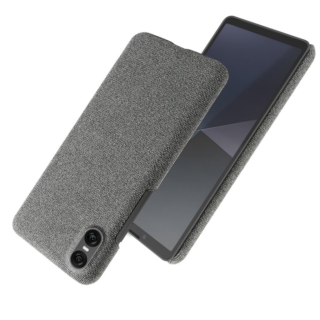 For Sony Xperia 10 VII Phone Case Cloth Texture Anti-Scratch Protective PC Back Cover