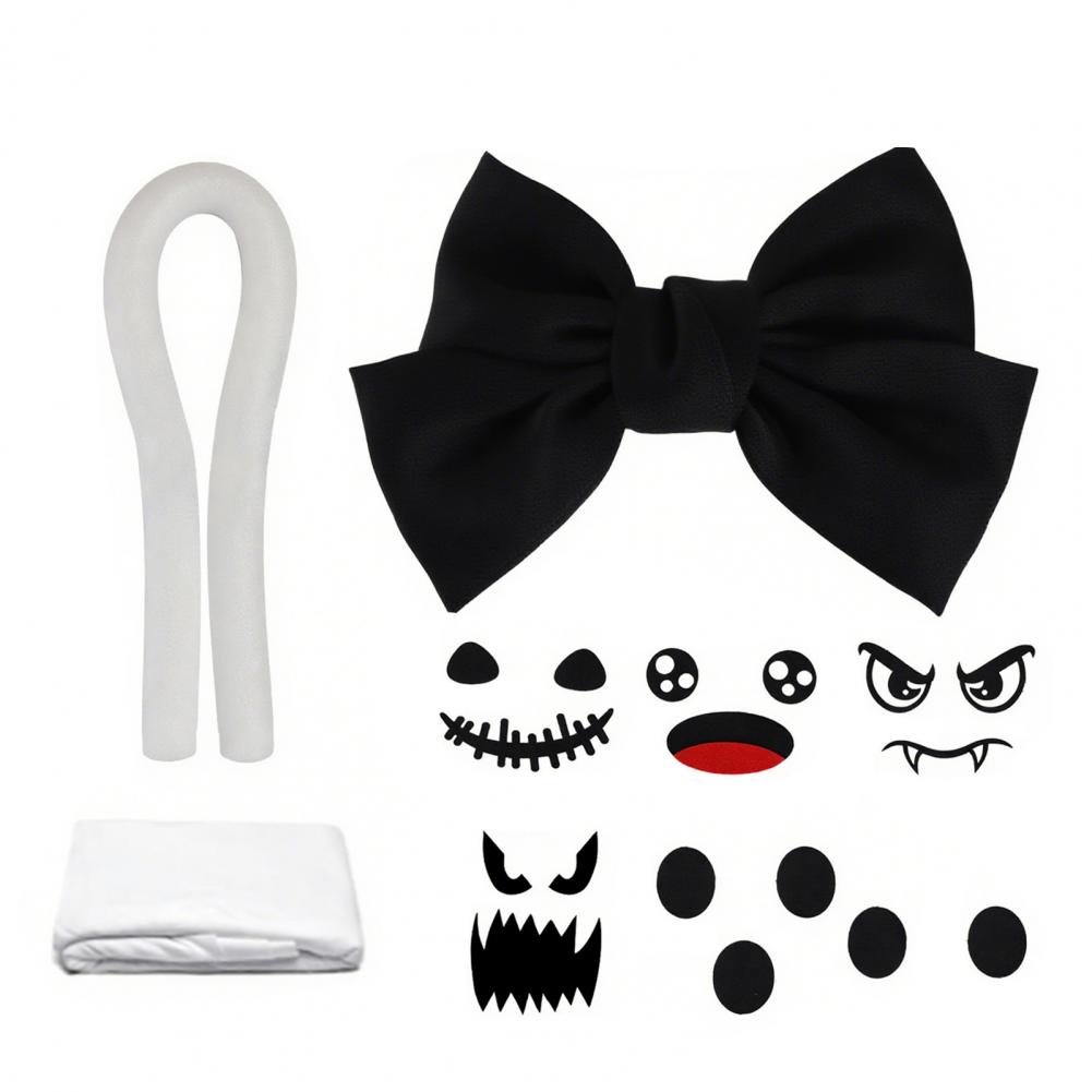 Сделай сам Хэллоуинский призрак сборка Жуткие Хэллоуинские призрачные украшения Уличный светящийся призрак в шляпе ведьмы Внутри Сад Дерево Снаружи