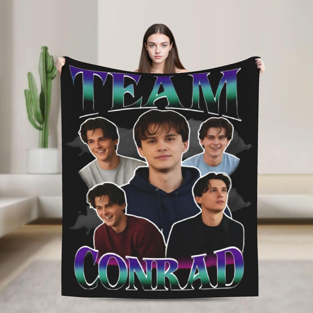 Фланелевое одеяло Team Conrad Fisher, очень теплое, для дивана, кровати, путешествий, пушистое покрывало для дивана и кровати.