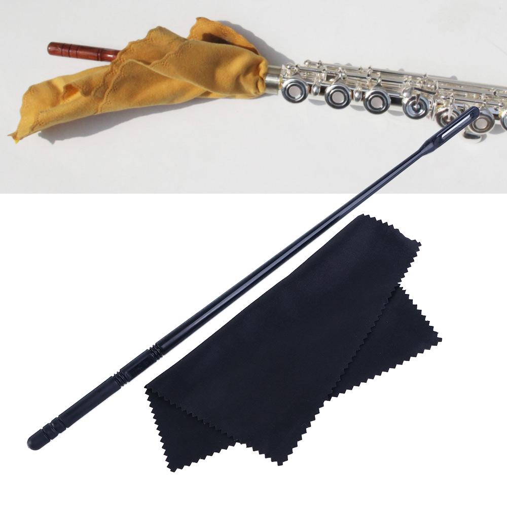 Stick Clean Tool with Cloth Cleaning Rod Swab Flute Cleaning Kit Piccolo Cleaning Cleaning Stick