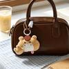 Magnetic Attraction Gesture Plush Pendant Keychain Cat Dog Pig Mouse Cartoon Plush Doll  Gift