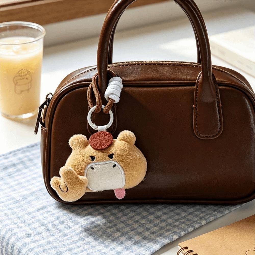 Magnetic Attraction Gesture Plush Pendant Keychain Cat Dog Pig Mouse Cartoon Plush Doll Gift