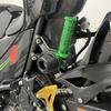 Слайдер подножки пассажира для мотоцикла Kawasaki Ninja Ninja и Z400 Алюминий ZX-25R/SE, ZX-4R/SE, ZX-4RR, 250, 400, Z250, (Все модели), (зеленый)