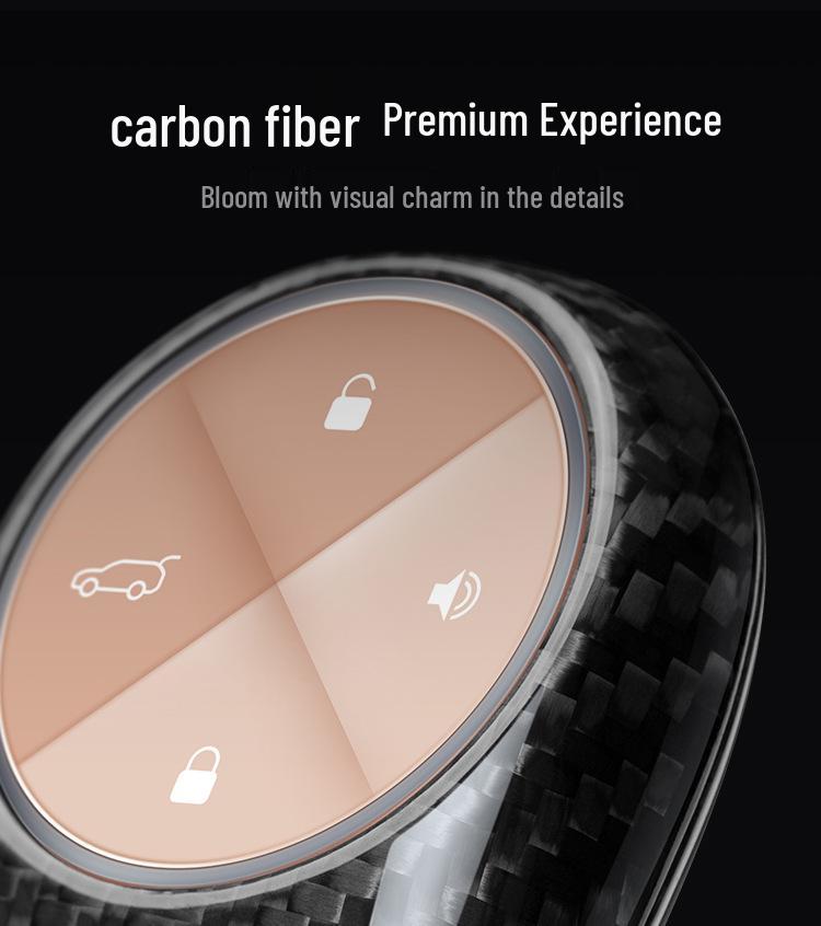 Real Carbon Fiber Key Shell for NIO ES68: Durable Protective Carbon Cover