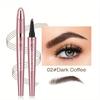 Four Forked Eyebrow Pencil Wild Eyebrow Waterproof Sweatproof Smooth Non Smudge Liquid Eyebrow Pencil Eyebrow Contour Pencil Women's Makeup 4 Colors
