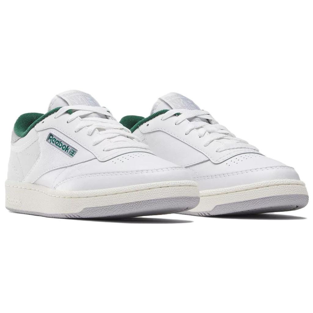 Reebok Кроссовки унисекс Club C 85 Белые Темно-зеленые Мел 100032970