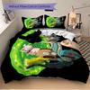3pcs Rick and Morty Duvet Cover Set, 1 Duvet Cover + 2 Pillowcases (No Insert), High-Definition Print for All Seasons,Durable yy251103006