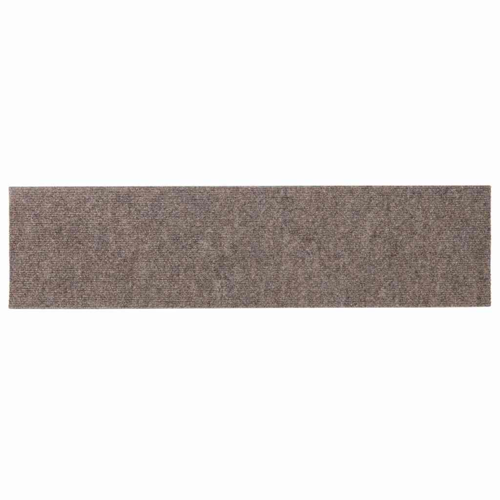 Vidaxl Samoprzylepne Nakładki Na Schody, 15 Szt., 76X20 Cm, Kremowe