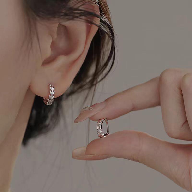 Серьги-кольца из стерлингового серебра 925 пробы: 2025 Современный Нишевый Дизайн - Элегантный и Роскошный для Женщин