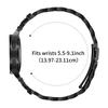Metal Strap with Connector for Samsung Galaxy Watch7 44mm/40mm Crown Shape Rhinestone Decor Watch Band