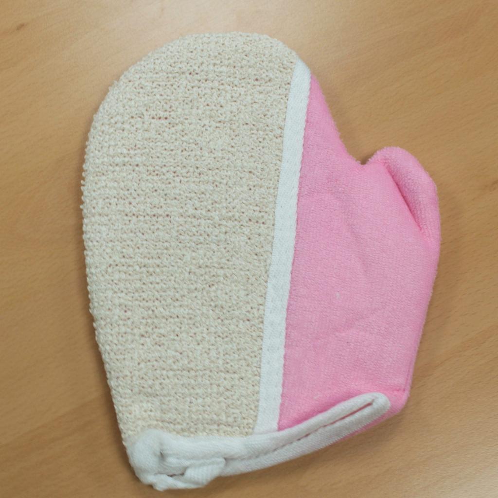 2x Exfoliating Mitt Jute Blend Assorted Colours