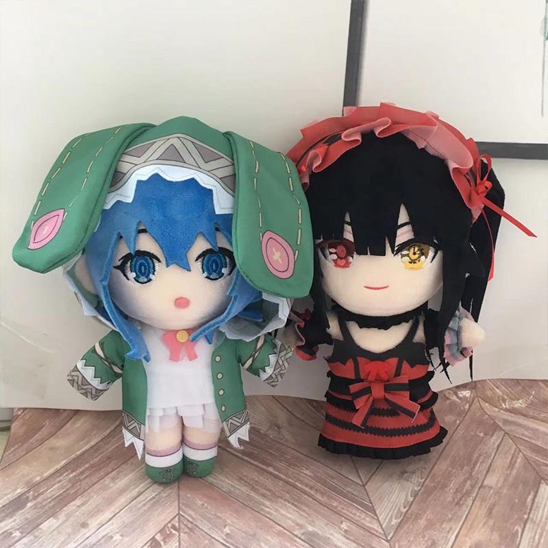 Cute Cartoon Style Kurumi Tokisaki And Fourteenth Plush Toy Doll Crystal Ultra Soft Stuffed Toy