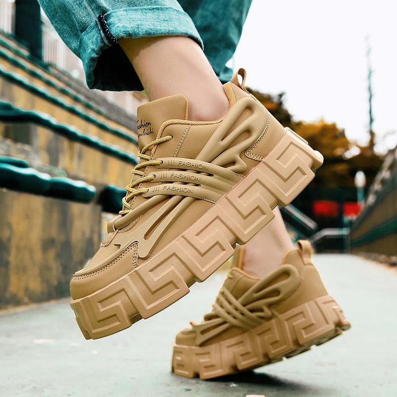 Men Shoes Casual Sports Shoes Non-slip Shoe Soft Comfortable Sneaker Platform Shoes Increase Casual Men's Shoes 39-45