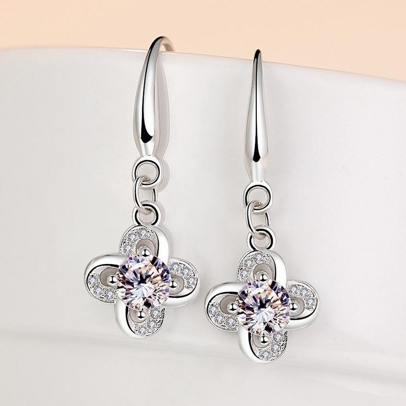 Lindon Copper Alloy Zircon Earrings Drop Earrings For Women Wedding Party Gifts