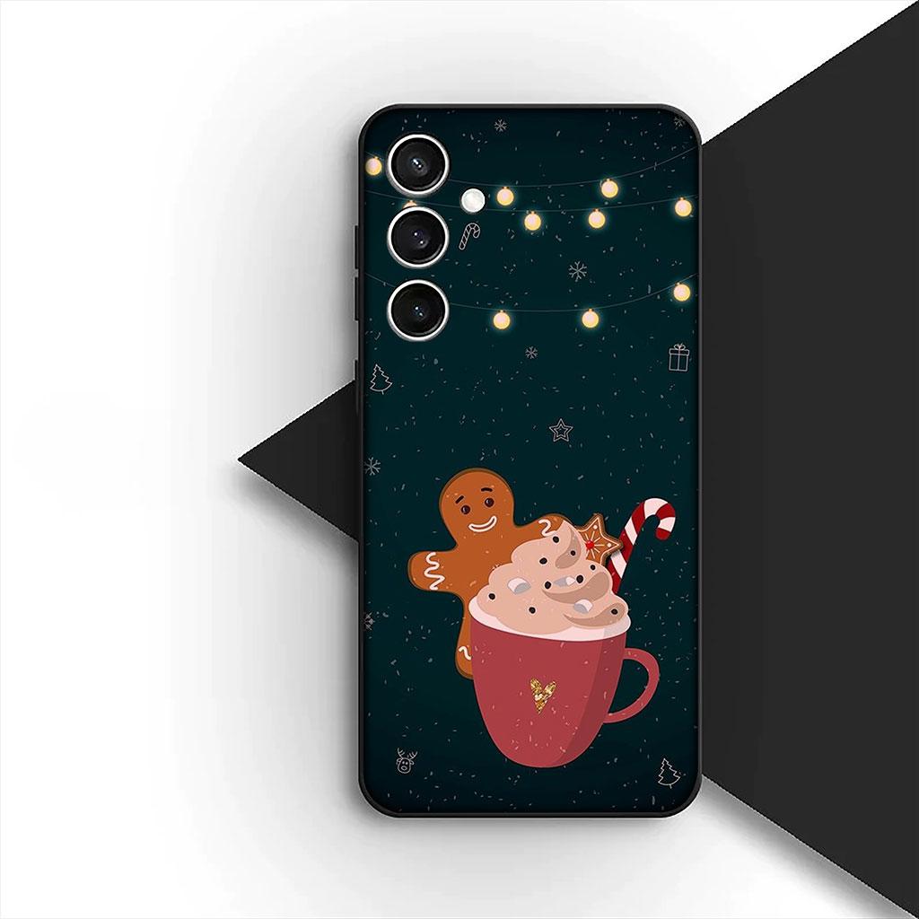 Phone Cover for Motorola Moto G55 G45 G75 G85 G13 Edge 50 30 Fusion 40 NEO Ultra Pro Case Deer Merry Christmas Tree Coffee