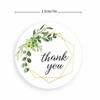 500 Pcs Floral Round thank you stickers Adhesive labels Waterproof for wedding party decorations Boutiques Wrapping Supplies